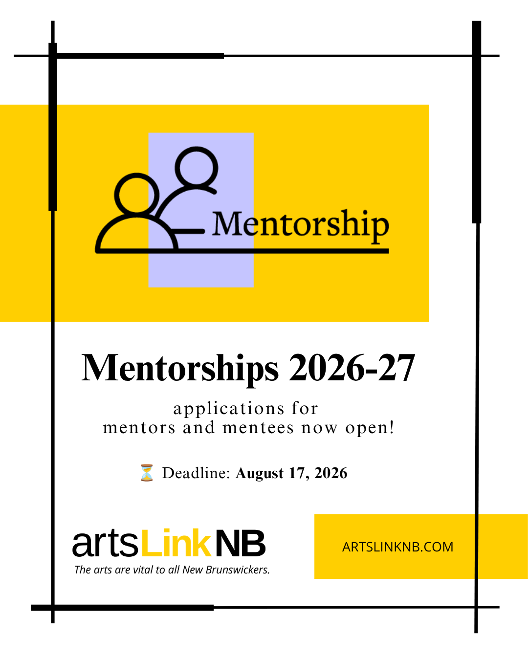 Mentorship program application open announcement